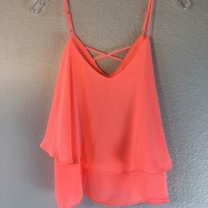 NEVER WORN! Olivaceous pink strappy cami 💗